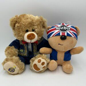 2 Hard Rock Cafe Hotel Bears Plush / Roxtars Sir Kingston and Los Cabos Teddy